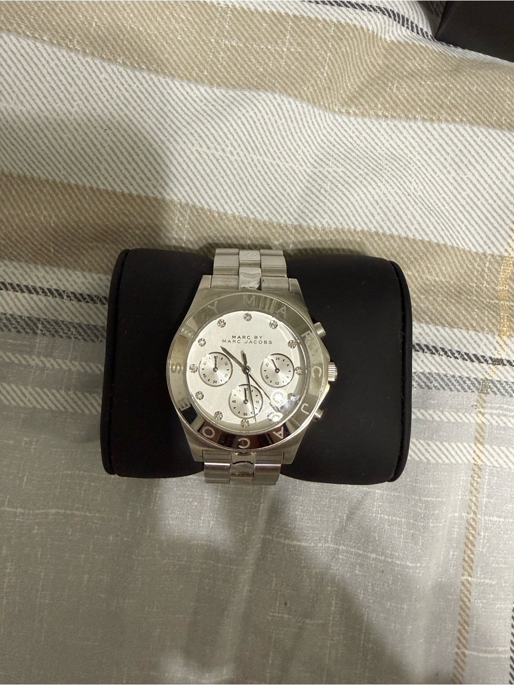 Marc by Marc Jacobs Silver Stainless Steel Chronograph Bracelet Watch